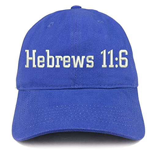 Trendy Apparel Shop Hebrew 11:6 Low Profile Soft Cotton Baseball Cap