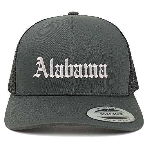 Trendy Apparel Shop Alabama State Old English 6 Panel Trucker Mesh Cap