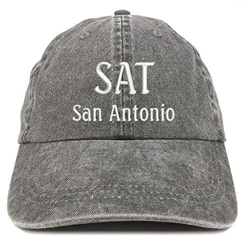 Trendy Apparel Shop SAN San Antonio Embroidered Pigment Dyed Washed Baseball Cap