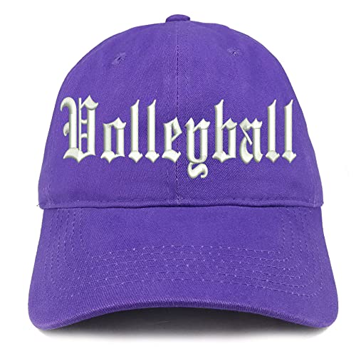 Trendy Apparel Shop Old English Volleyball Low Profile Soft Cotton Baseball Cap