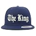 Trendy Apparel Shop The King Old English Embroidered Flatbill Snapback