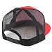Trendy Apparel Shop Structured High Crown 5 Panel Round Flat Bill Trucker Cap