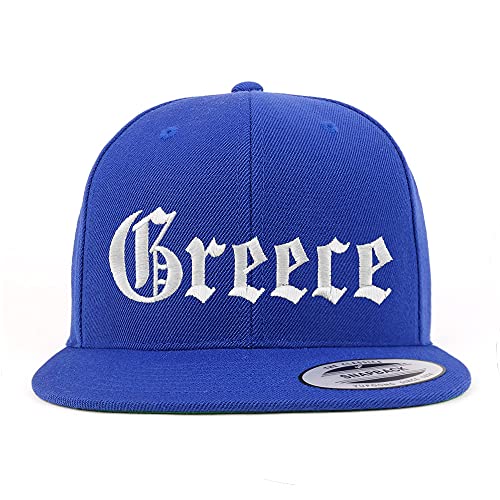 Trendy Apparel Shop Greece Old English Embroidered Flatbill Snapback