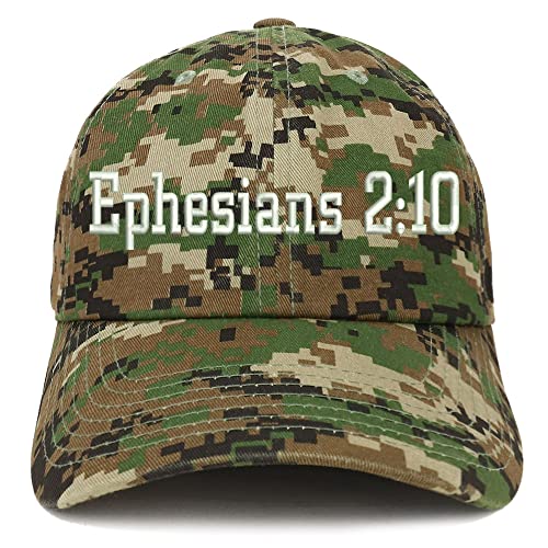 Trendy Apparel Shop Ephesians 2:10 Low Profile Soft Cotton Baseball Cap