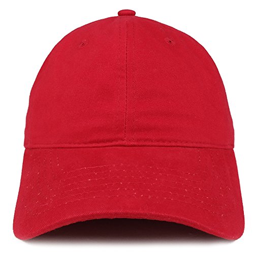 Trendy Apparel Shop Plain Brushed Soft Cotton Unstructured Low Profile Dad Hat