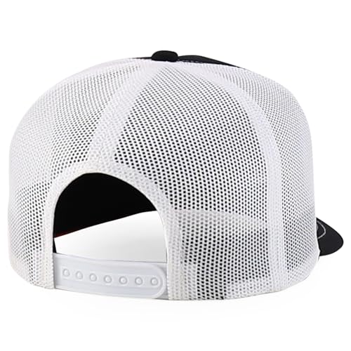Trendy Apparel Shop 5 Panel Structured Trucker Cap with Mexico Flag Design Undervisor