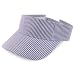 Trendy Apparel Shop Lightweight Cotton Seersucker Visor Cap