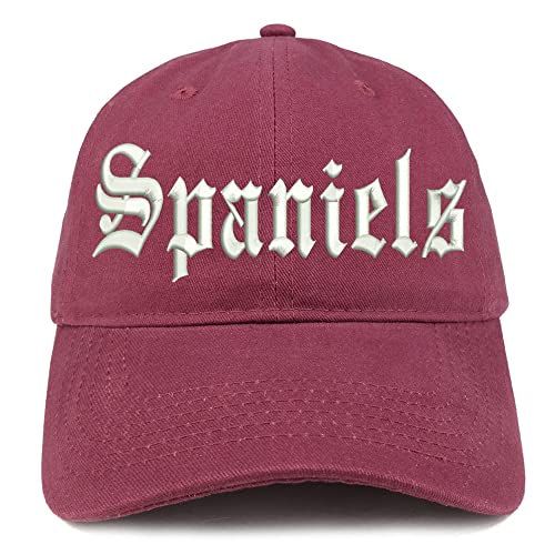 Trendy Apparel Shop Old English Spaniels Low Profile Soft Cotton Baseball Cap