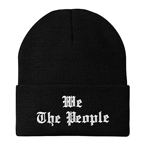 Trendy Apparel Shop We The People Old English Embroidered Long Cuff Beanie