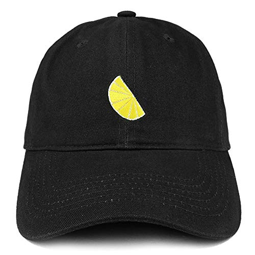 Trendy Apparel Shop Lemon Patch Brushed Cotton Unstructured Dad Hat