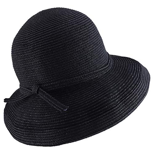 Trendy Apparel Shop UPF 50+ Soft Paper Braid Kettle Brim Sun Hat
