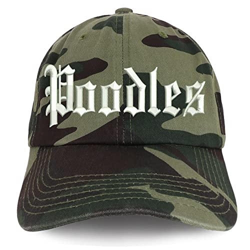 Trendy Apparel Shop Old English Poodles Low Profile Soft Cotton Baseball Cap