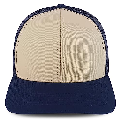 Trendy Apparel Shop Structured High Profile 6 Panel Mesh Trucker Baseball Cap
