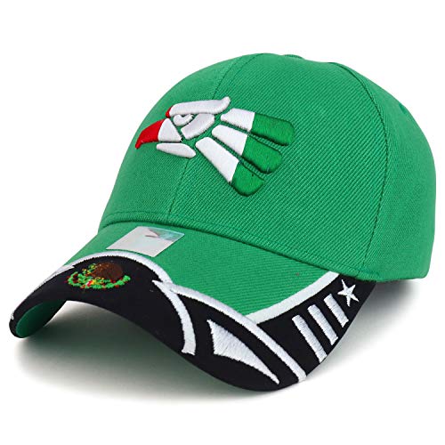 Trendy Apparel Shop Hecho en Mexico Eagle 3D Embroidered Designed Bill Cap