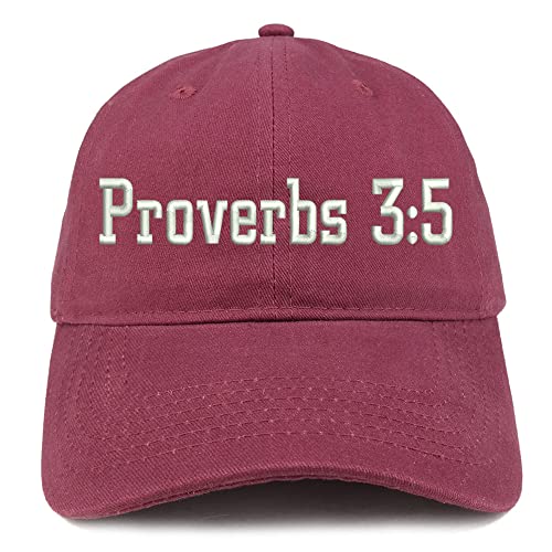 Trendy Apparel Shop Proverbs 3:5 Low Profile Soft Cotton Baseball Cap