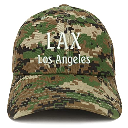 Trendy Apparel Shop LAX Los Angeles Low Profile Soft Cotton Baseball Cap