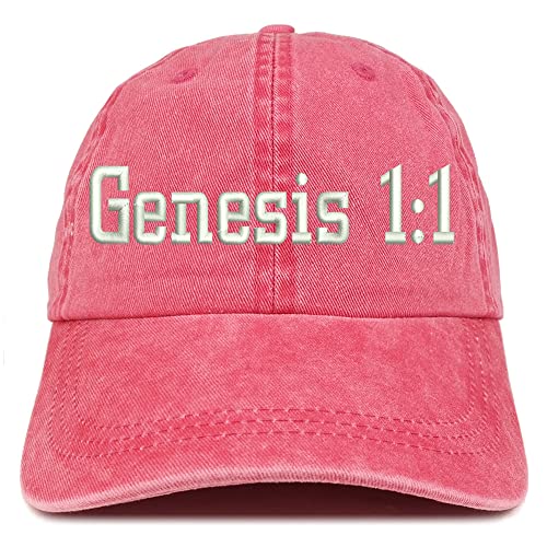 Trendy Apparel Shop Genesis 1:1 Washed Pigment Dyed Baseball Cap