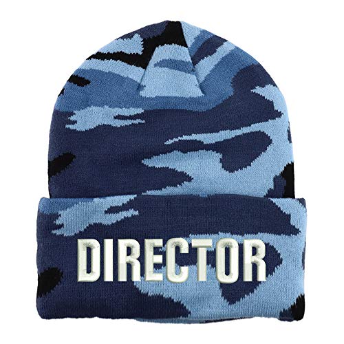 Trendy Apparel Shop Director Embroidered Made in USA Camo Beanie