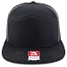 Trendy Apparel Shop Structured High Profile 7 Panel Flat Bill Mesh Back Snapback Cap