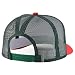 Trendy Apparel Shop 5 Panel Structured Trucker Cap with Mexico Flag Design Undervisor