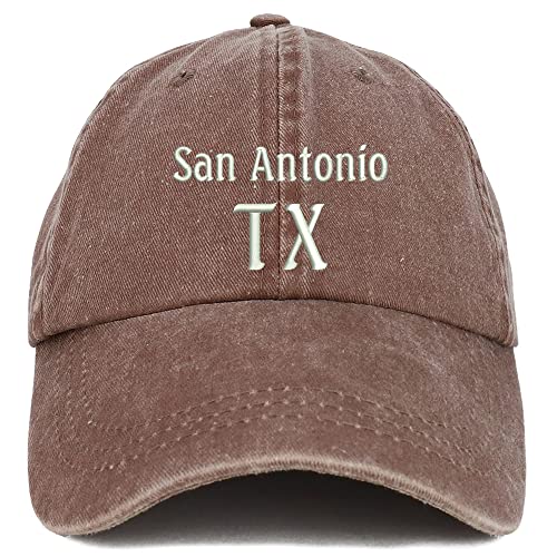 Trendy Apparel Shop San Antonio TX Embroidered Pigment Dyed Washed Baseball Cap