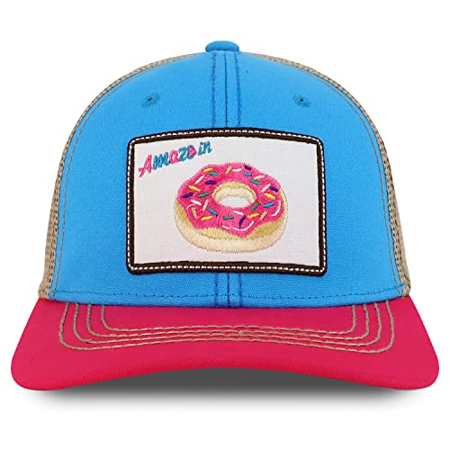 Trendy Apparel Shop Square Sweet Deserts Embroidered Trucker Baseball Cap