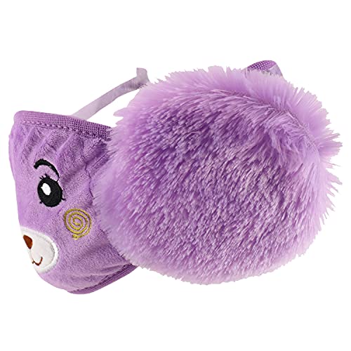 Trendy Apparel Shop Kids Winter Animal Face Breathable Bear Mask & Earmuffs