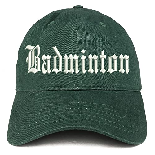 Trendy Apparel Shop Old English Badminton Low Profile Soft Cotton Baseball Cap