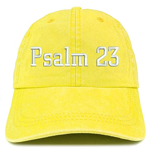 Trendy Apparel Shop Psalm 23 Washed Pigment Dyed Baseball Cap