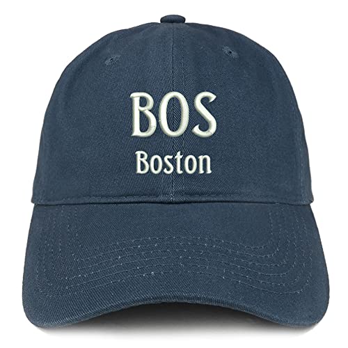 Trendy Apparel Shop BOS Boston Low Profile Soft Cotton Baseball Cap
