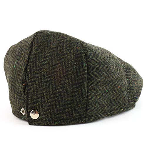 Trendy Apparel Shop Youth Size Boy's Wool Blend Adjustable Snap Buttons Ivy Cap