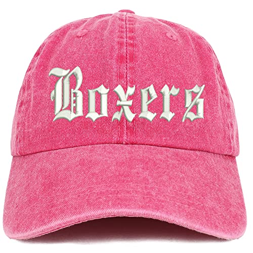 Trendy Apparel Shop Old English Boxers Washed Pigment Dyed Baseball Cap
