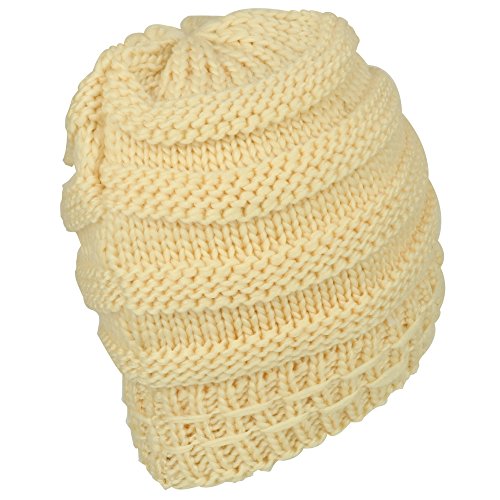 Trendy Apparel Shop Studded Floral Knitted Fleece Lined Beanie and Knit Scarf Set 2PC