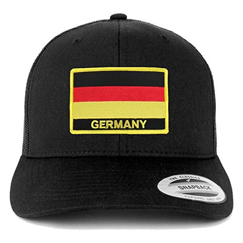 Trendy Apparel Shop Germany Flag Patch Retro Trucker Mesh Cap