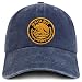 Trendy Apparel Shop Nayarit Mexico Gold Embroidered Patch Pigment Dyed Washed Baseball Cap