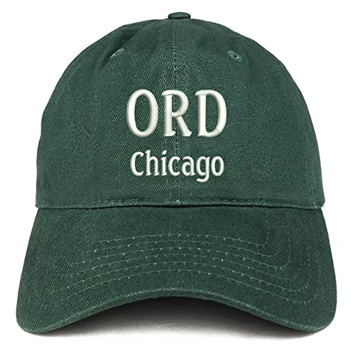 Trendy Apparel Shop ORD Chicago Low Profile Soft Cotton Baseball Cap