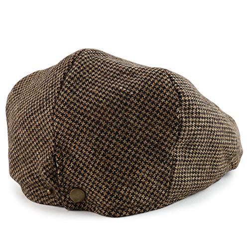 Trendy Apparel Shop Men's Wool Blend Adjustable Snap Buttons Newsboy Ivy Cap