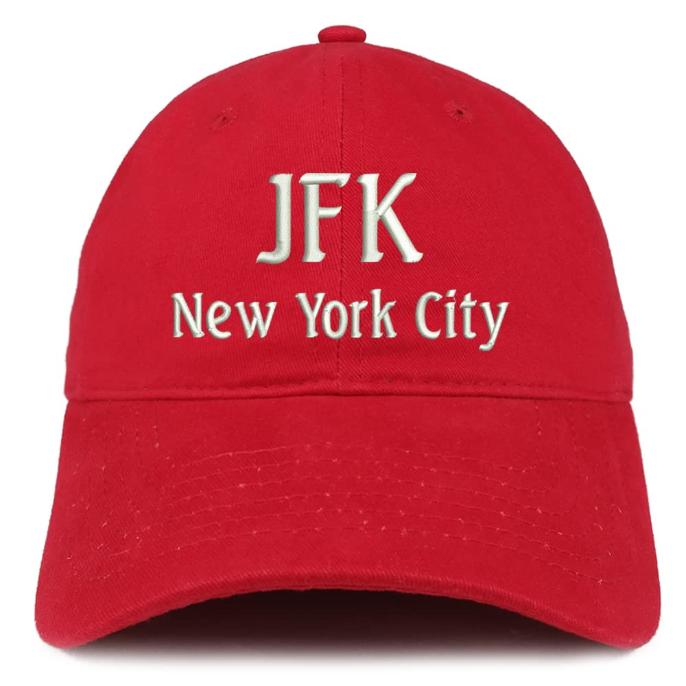Trendy Apparel Shop JFK New York City Low Profile Soft Cotton Baseball Cap