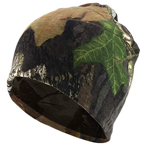Trendy Apparel Shop Reversible Hunting Camo Short Beanie with Acrylic Lining