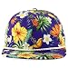 Trendy Apparel Shop Floral Print Unstructured 5 Panel Flatbill Rope Baseball Cap