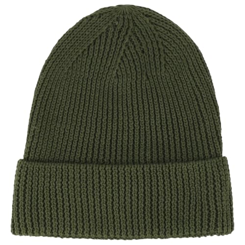 Trendy Apparel Shop Stretchy Cotton Knitted Cuff Beanie Hat