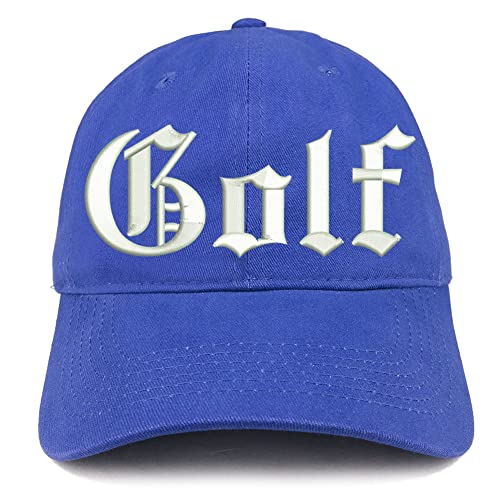 Trendy Apparel Shop Old English Golf Low Profile Soft Cotton Baseball Cap
