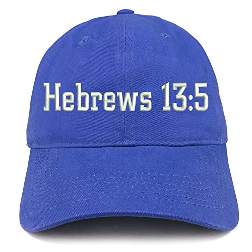 Trendy Apparel Shop Hebrews 13:5 Low Profile Soft Cotton Baseball Cap
