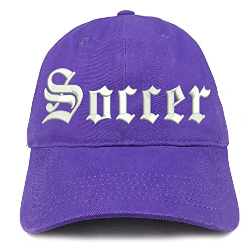 Trendy Apparel Shop Old English Soccer Low Profile Soft Cotton Baseball Cap