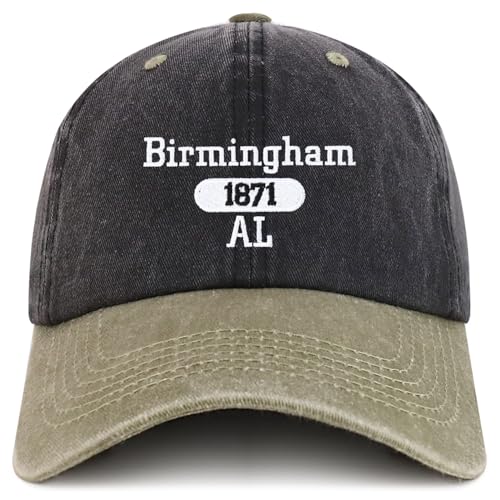 Trendy Apparel Shop Birmingham Est.1871 Embroidered Pigment Dyed Cotton Baseball Cap