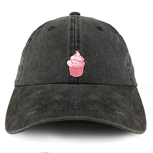 Trendy Apparel Shop Cupcake Patch Pigment Dyed Cotton Twill Unstructured Dad Hat