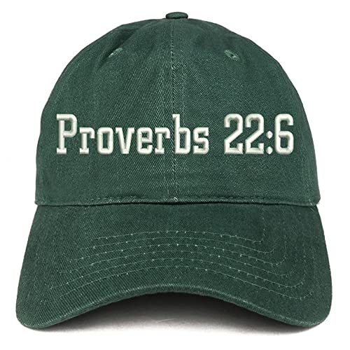 Trendy Apparel Shop Proverbs 22: 6 Low Profile Soft Cotton Baseball Cap