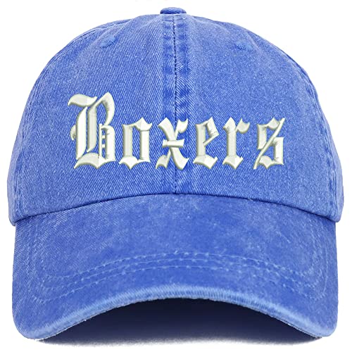 Trendy Apparel Shop Old English Boxers Washed Pigment Dyed Baseball Cap