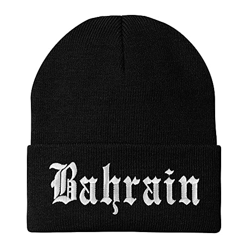Trendy Apparel Shop Bahrain Old English Embroidered Long Cuff Beanie