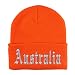 Trendy Apparel Shop Australia Old English Embroidered Long Cuff Beanie